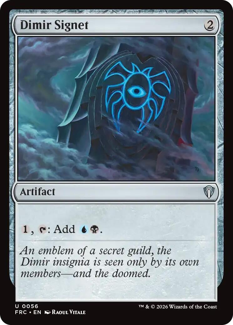 Image for Dimir Signet (56) [Commander: Reality Fracture] - Magic: The Gathering
