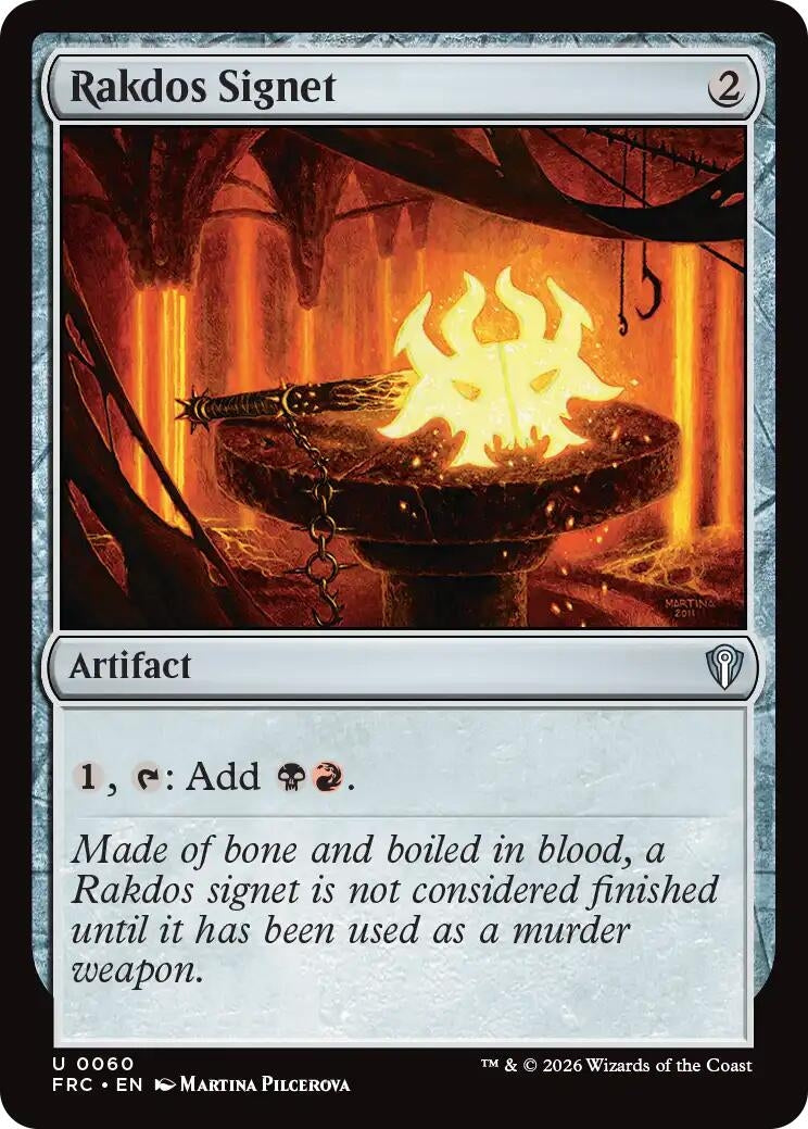 Image for Rakdos Signet (60) [Commander: Reality Fracture] - Magic: The Gathering