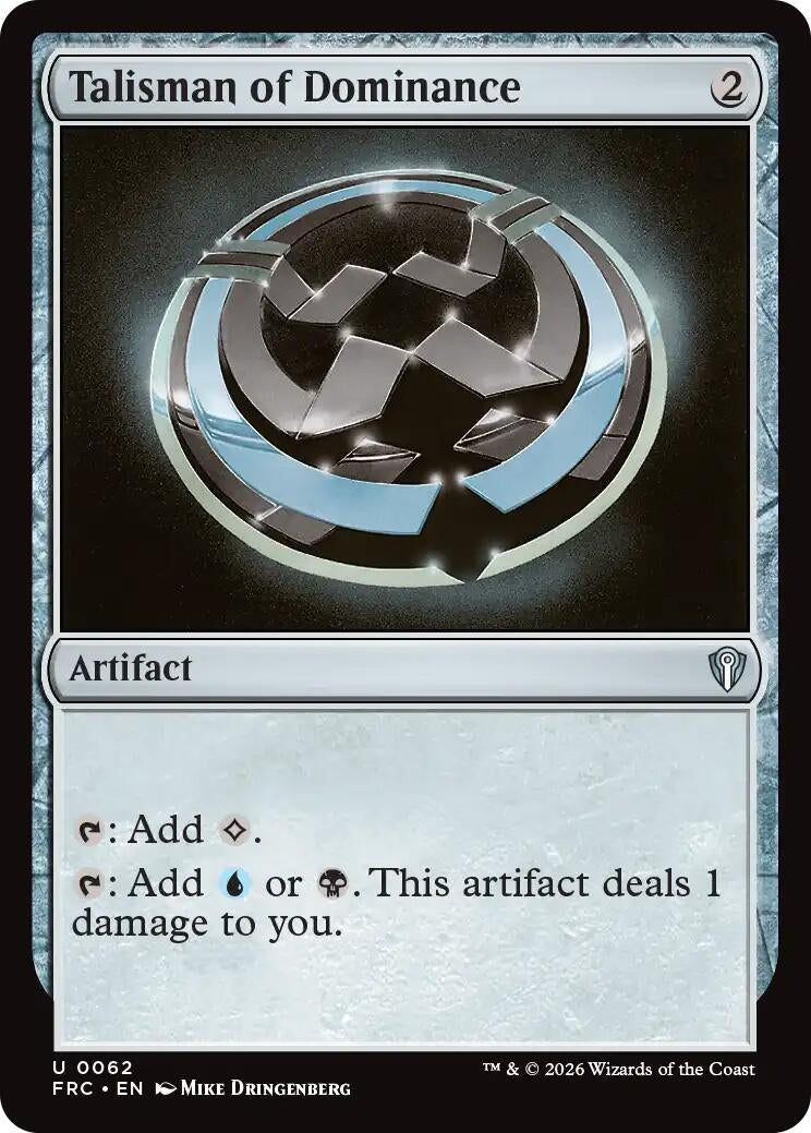 Image for Talisman of Dominance (62) [Commander: Reality Fracture] - Magic: The Gathering