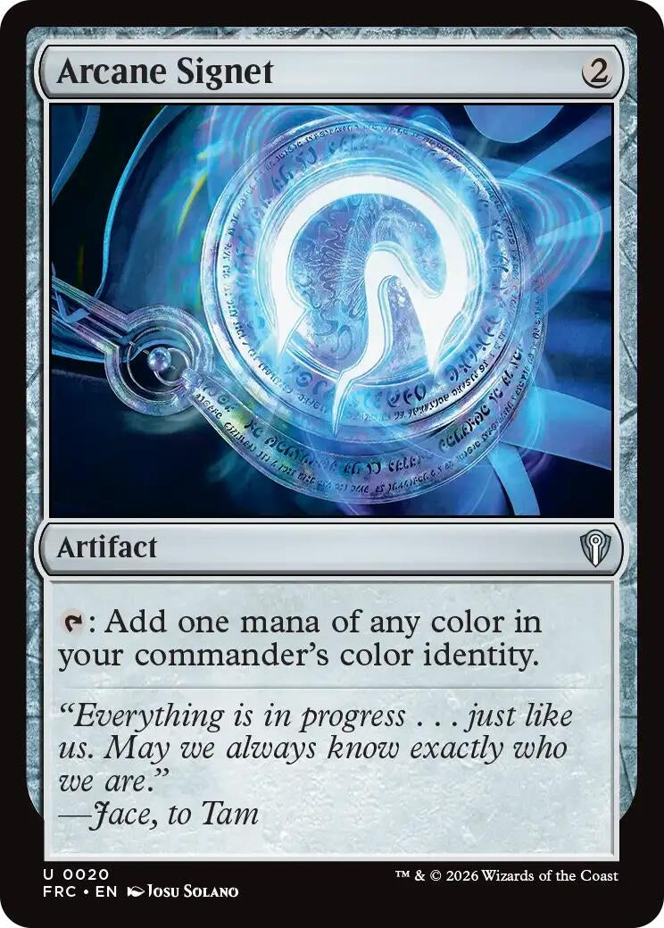 Image for Arcane Signet (20) [Commander: Reality Fracture] - Magic: The Gathering