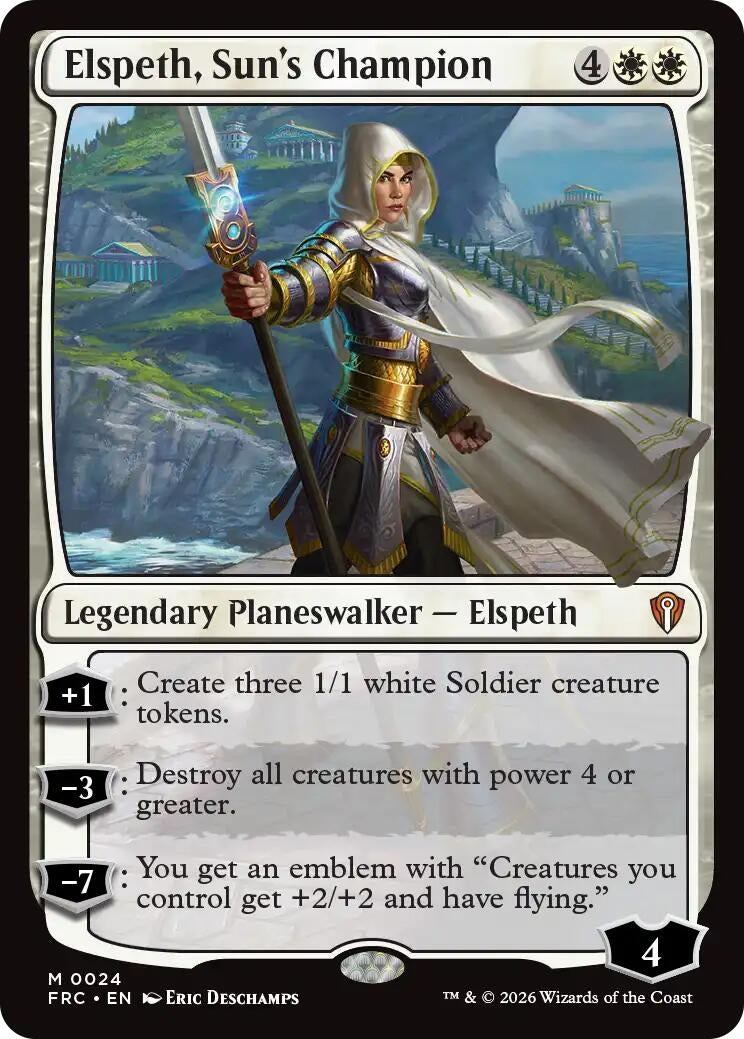 Image for Elspeth, Sun's Champion (24) [Commander: Reality Fracture] - Magic: The Gathering