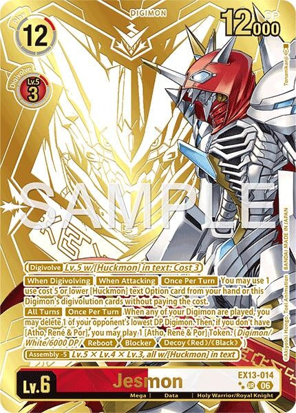 Image for Jesmon (Rare Pull) (EX13-014 UR) [Chivalrous XIII] - Digimon Card Game