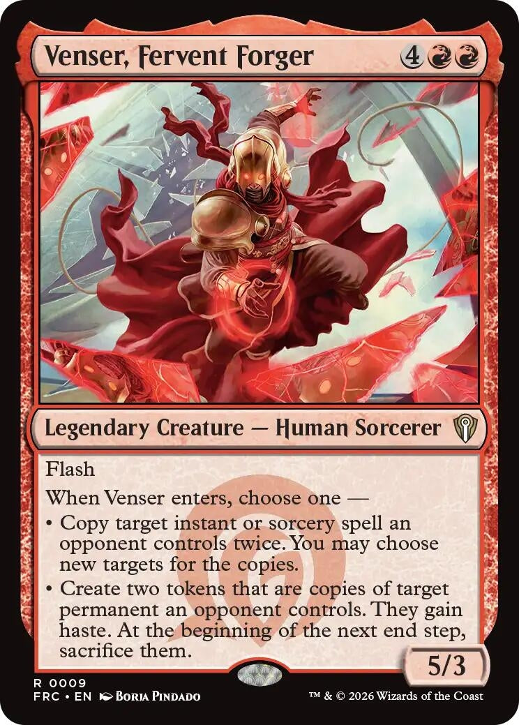 Image for Venser, Fervent Forger (9) [Commander: Reality Fracture] - Magic: The Gathering