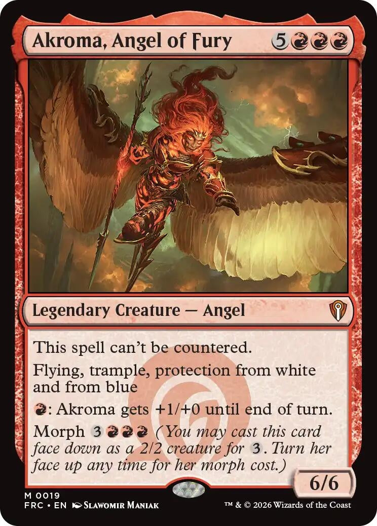 Image for Akroma, Angel of Fury (19) [Commander: Reality Fracture] - Magic: The Gathering