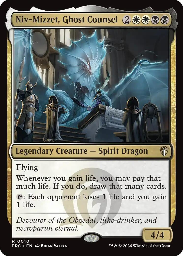Image for Niv-Mizzet, Ghost Counsel (10) [Commander: Reality Fracture] - Magic: The Gathering