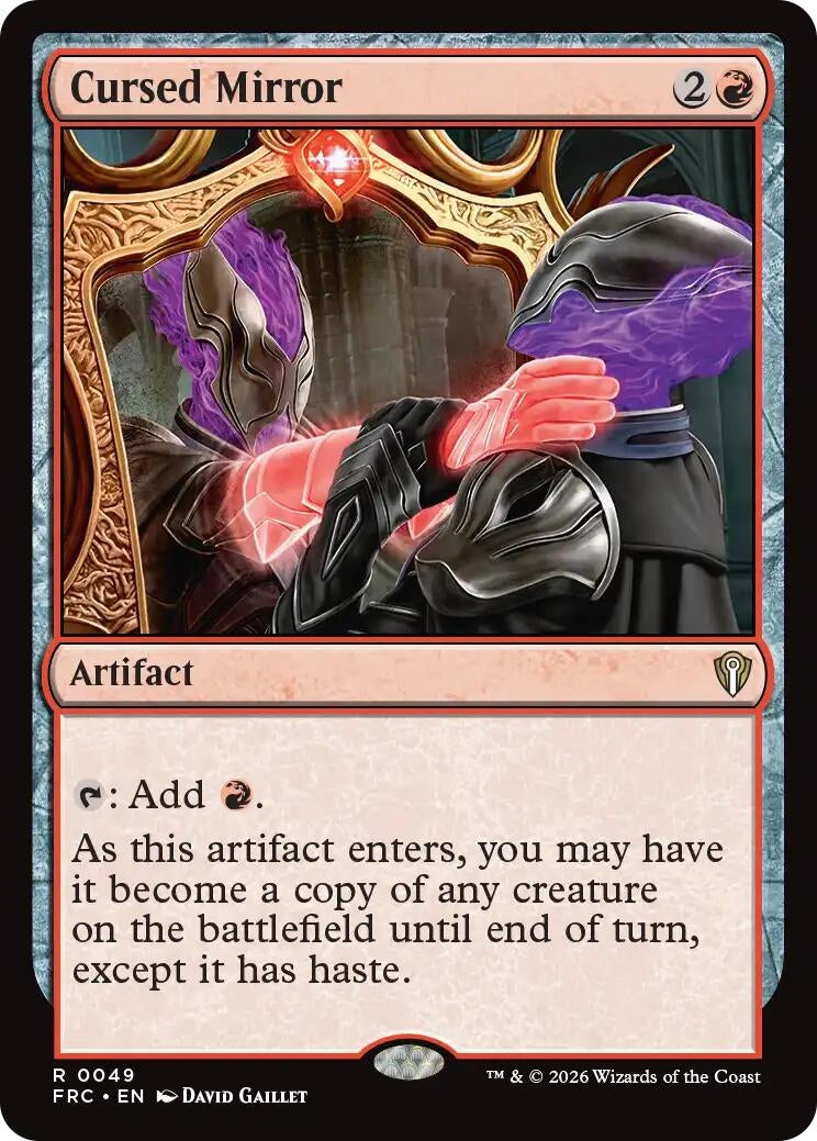 Image for Cursed Mirror (49) [Commander: Reality Fracture] - Magic: The Gathering