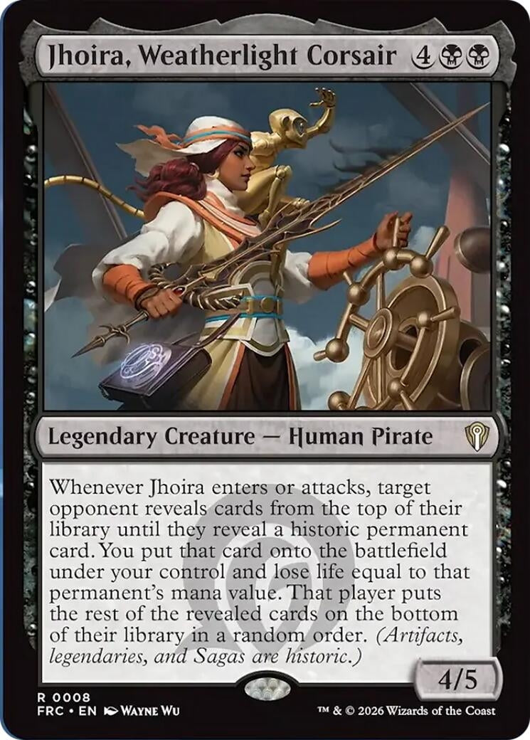 Image for Jhoira, Weatherlight Corsair (8) [Commander: Reality Fracture] - Magic: The Gathering