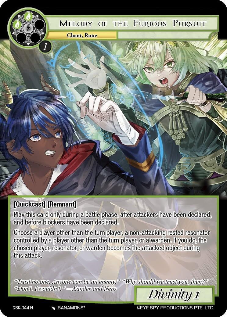 Image for Melody of the Furious Pursuit (QSK-044 N) [The Quest of the Seven Keys] - Force of Will