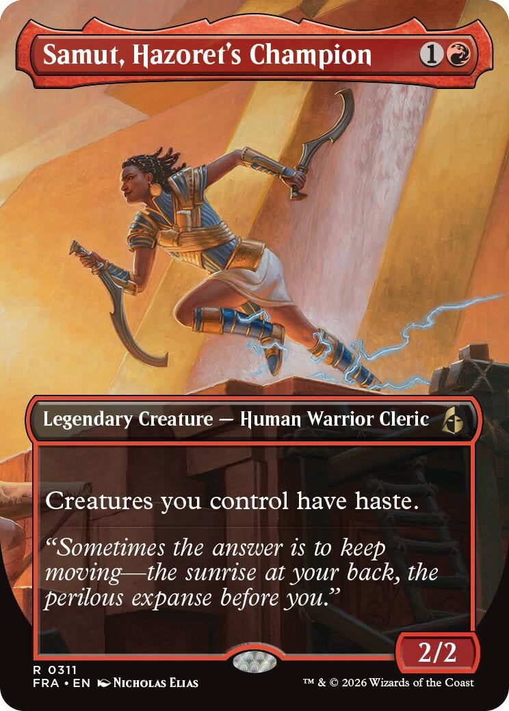 Samut, Hazoret's Champion (Borderless) (311) [Reality Fracture]
