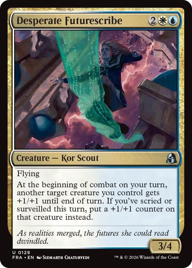 Image for Desperate Futurescribe (129) [Reality Fracture] - Magic: The Gathering