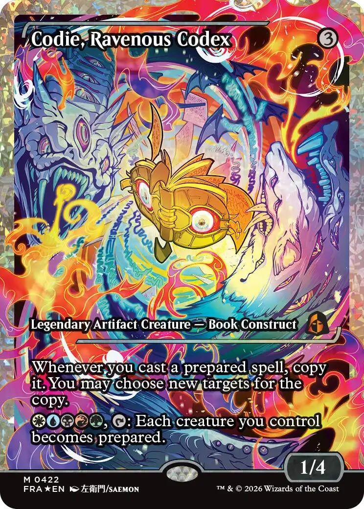 Image for Codie, Ravenous Codex (Showcase) (Fracture Foil) (422) [Reality Fracture] - Magic: The Gathering