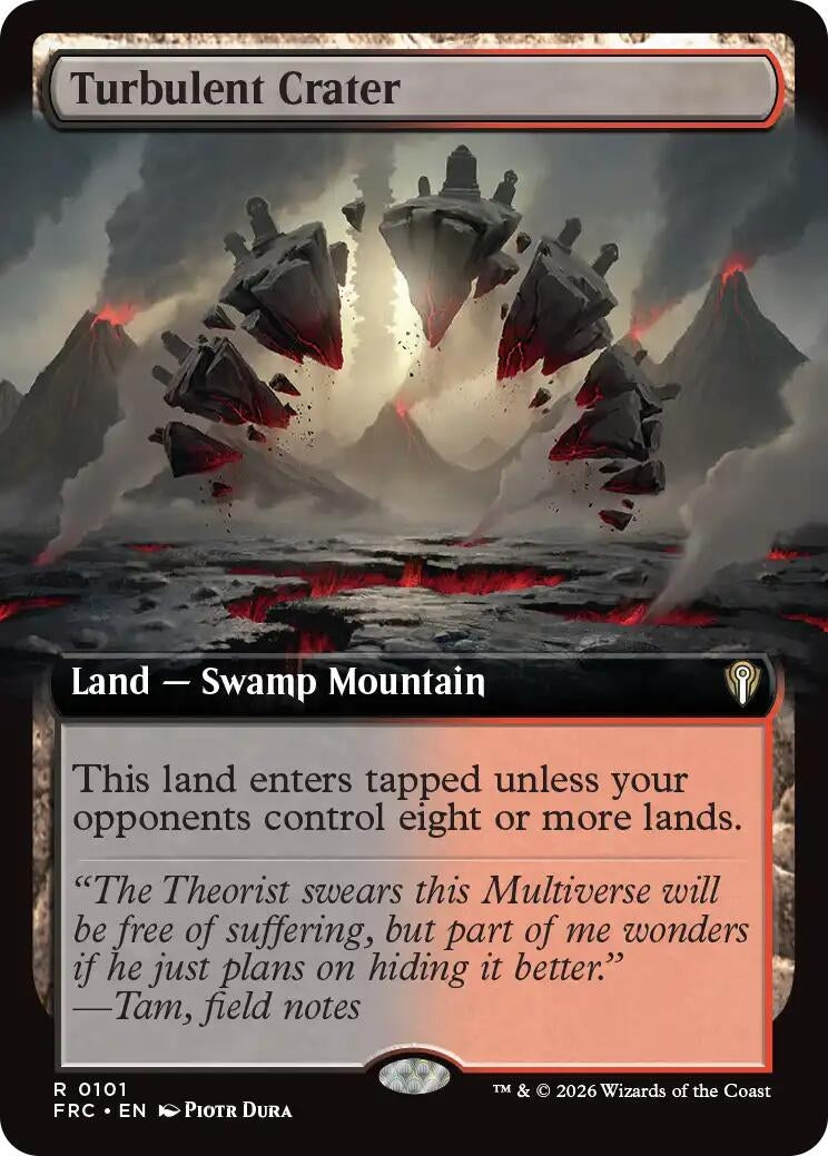 Image for Turbulent Crater (Extended Art) (101) [Commander: Reality Fracture] - Magic: The Gathering