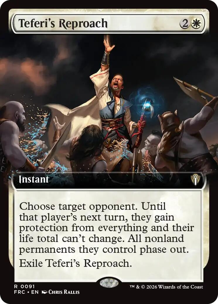 Image for Teferi's Reproach (Extended Art) (91) [Commander: Reality Fracture] - Magic: The Gathering