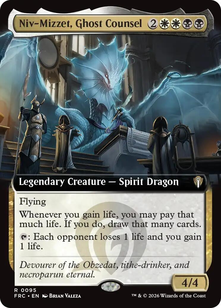 Image for Niv-Mizzet, Ghost Counsel (Extended Art) (95) [Commander: Reality Fracture] - Magic: The Gathering