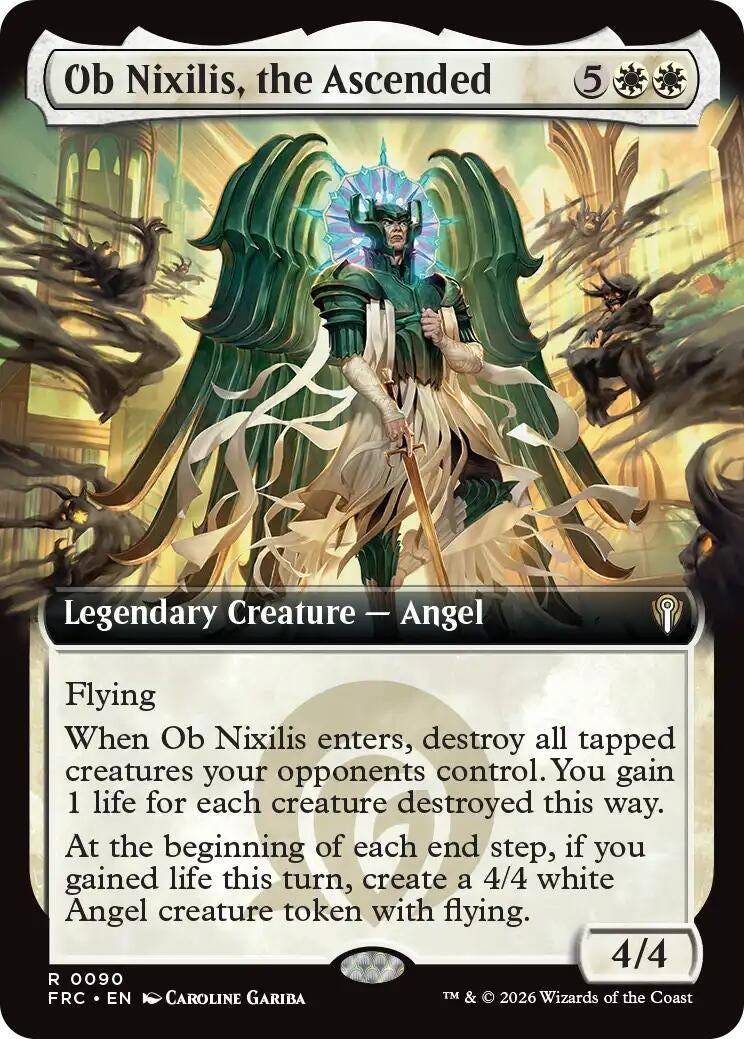 Image for Ob Nixilis, the Ascended (Extended Art) (90) [Commander: Reality Fracture] - Magic: The Gathering