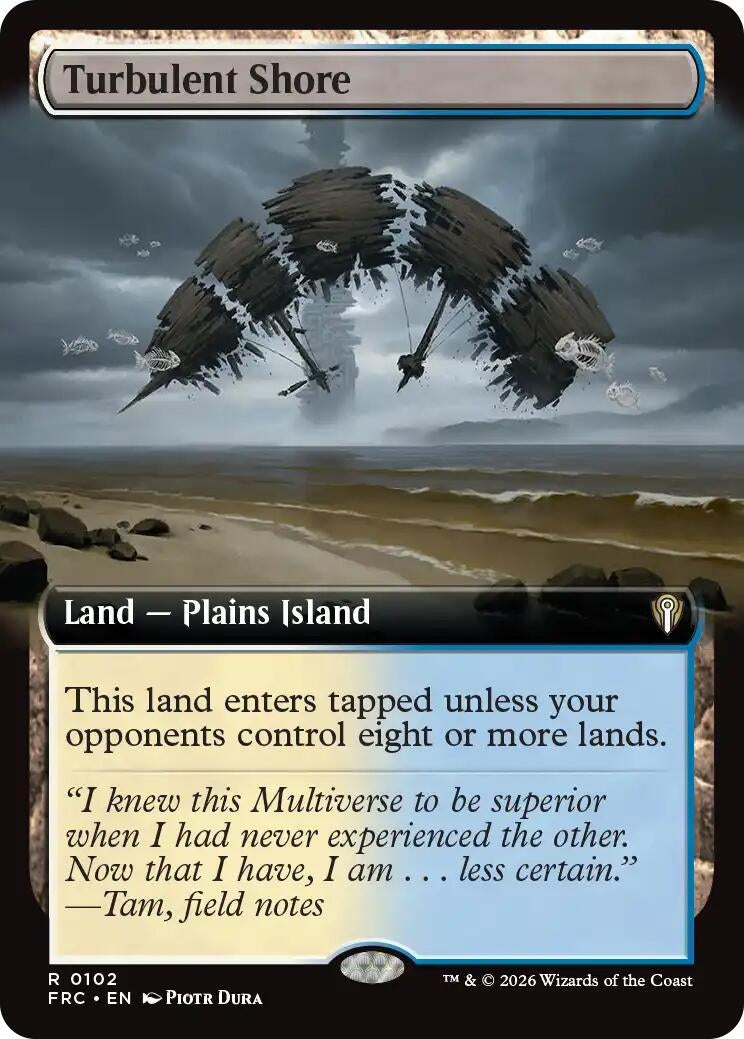 Image for Turbulent Shore (Extended Art) (102) [Commander: Reality Fracture] - Magic: The Gathering