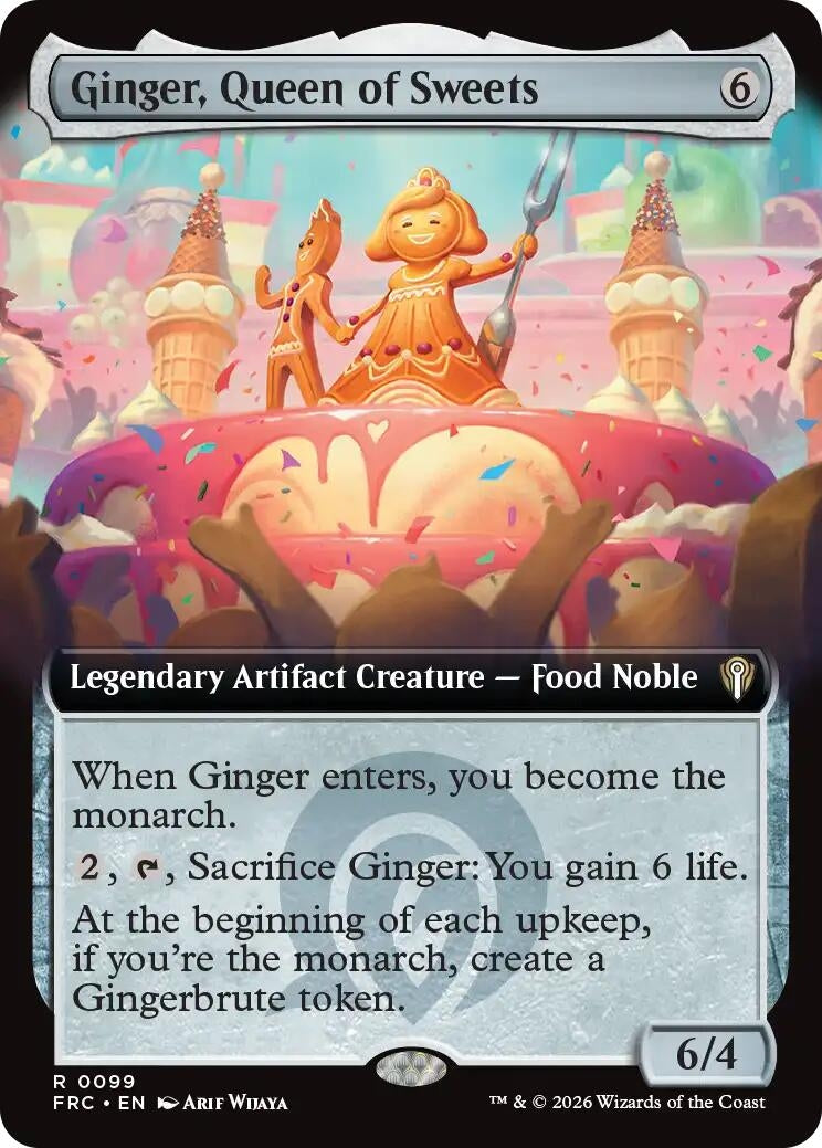 Image for Ginger, Queen of Sweets (Extended Art) (99) [Commander: Reality Fracture] - Magic: The Gathering