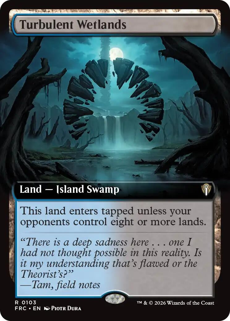 Image for Turbulent Wetlands (Extended Art) (103) [Commander: Reality Fracture] - Magic: The Gathering
