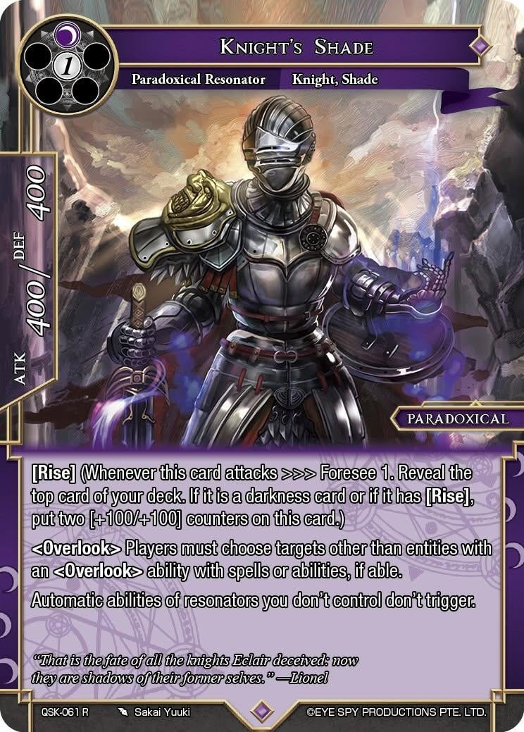 Image for Knight's Shade (QSK-061 R) [The Quest of the Seven Keys] - Force of Will
