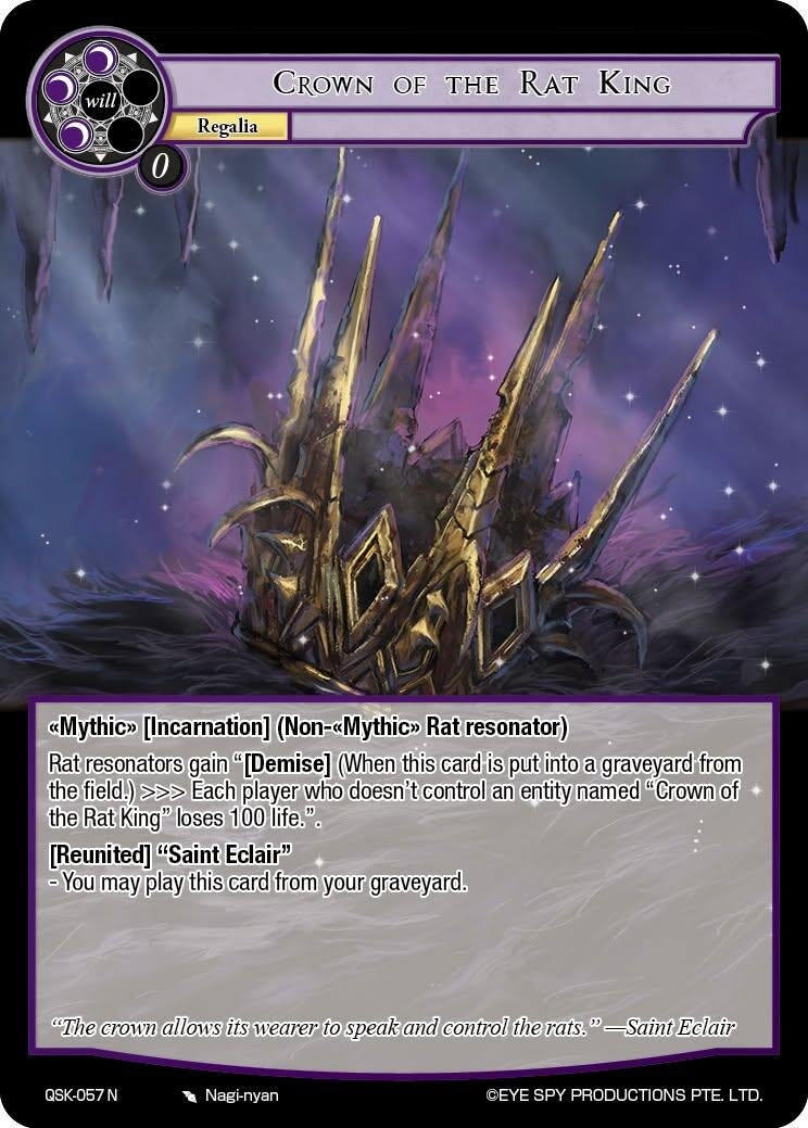 Image for Crown of the Rat King (QSK-057 N) [The Quest of the Seven Keys] - Force of Will
