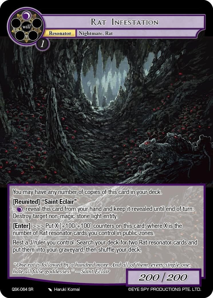 Image for Rat Infestation (QSK-064 SR) [The Quest of the Seven Keys] - Force of Will