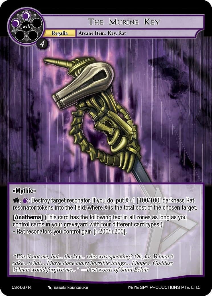 Image for The Murine Key (QSK-067 R) [The Quest of the Seven Keys] - Force of Will