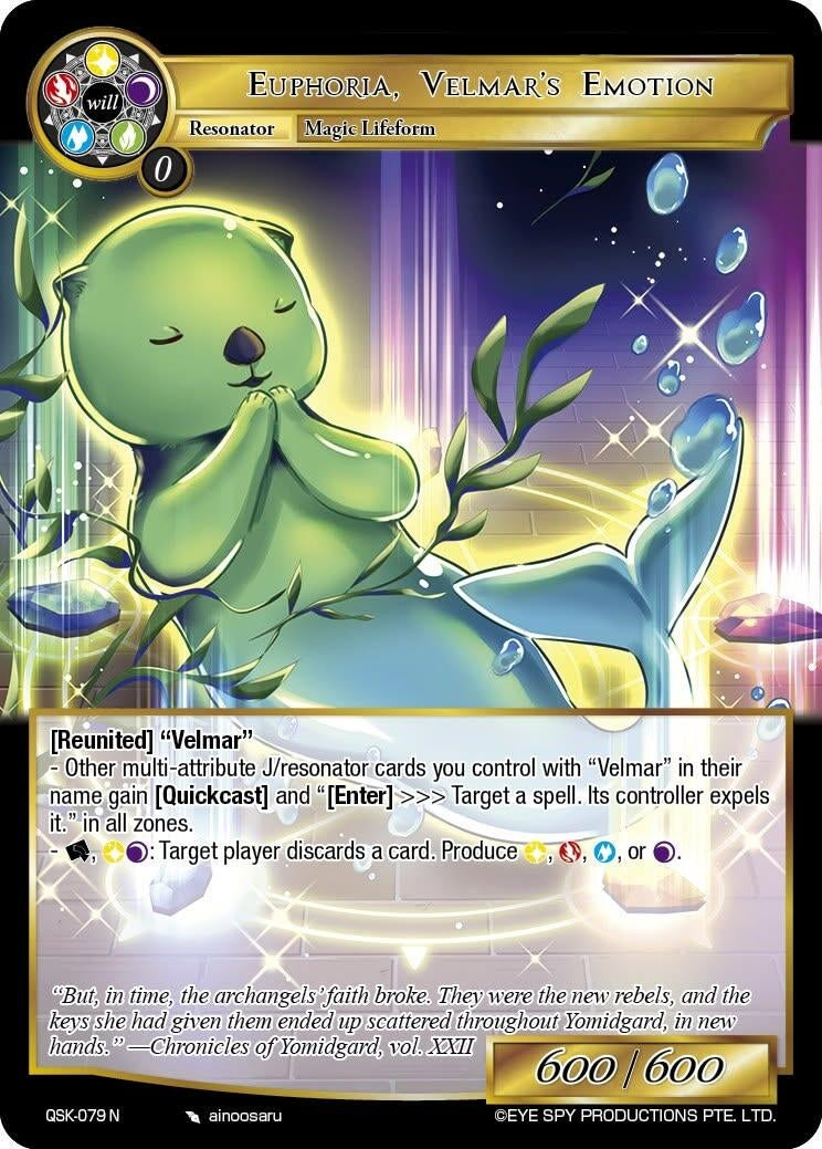Image for Euphoria, Velmar's Emotion (QSK-079 N) [The Quest of the Seven Keys] - Force of Will