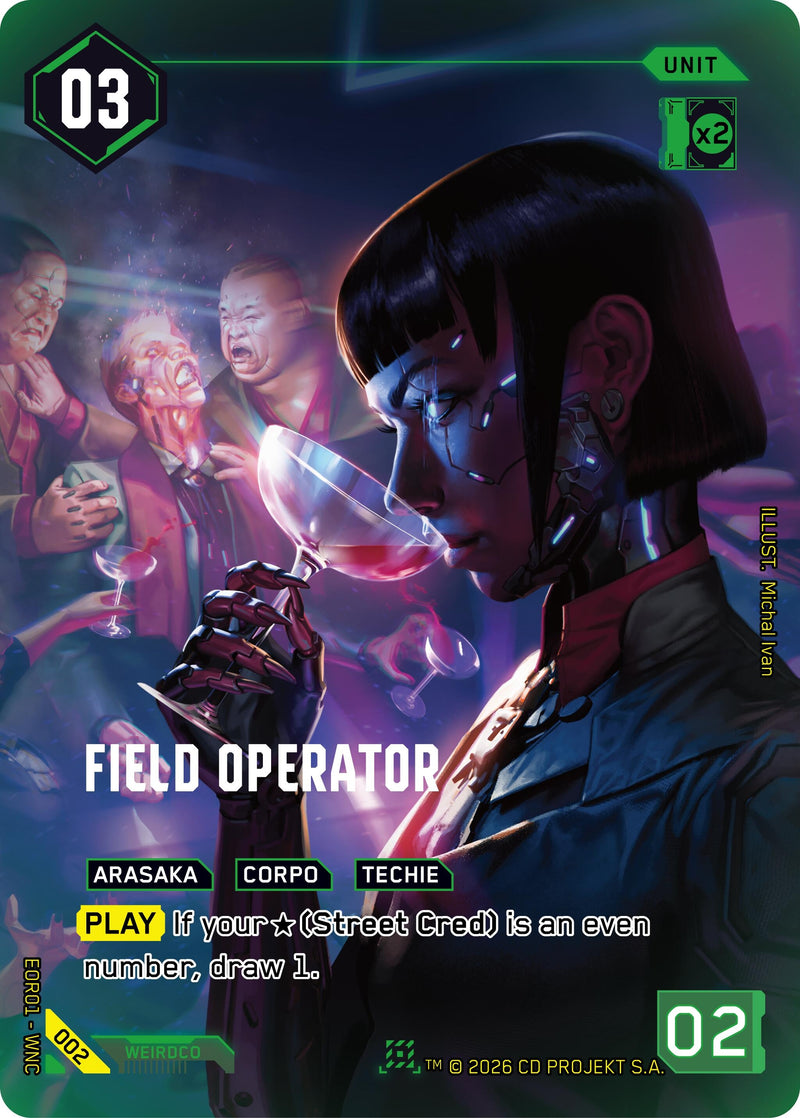Image for Field Operator (002) [Edgerunner Open Season 1] - Cyberpunk TCG