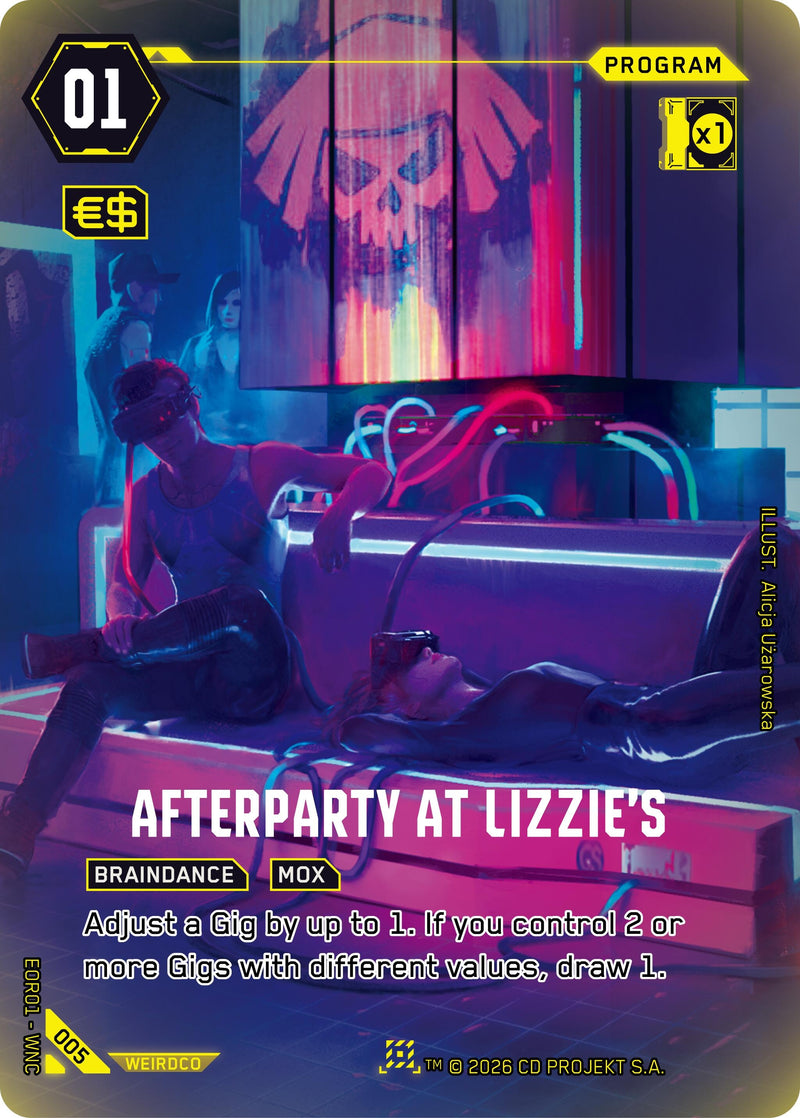 Image for Afterparty at Lizzie's (005) [Edgerunner Open Season 1] - Cyberpunk TCG