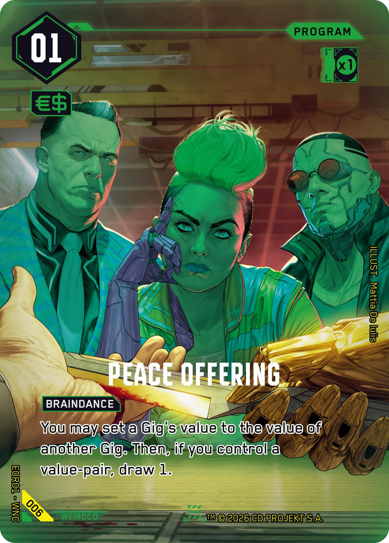 Image for Peace Offering (006) [Edgerunner Open Season 1] - Cyberpunk TCG