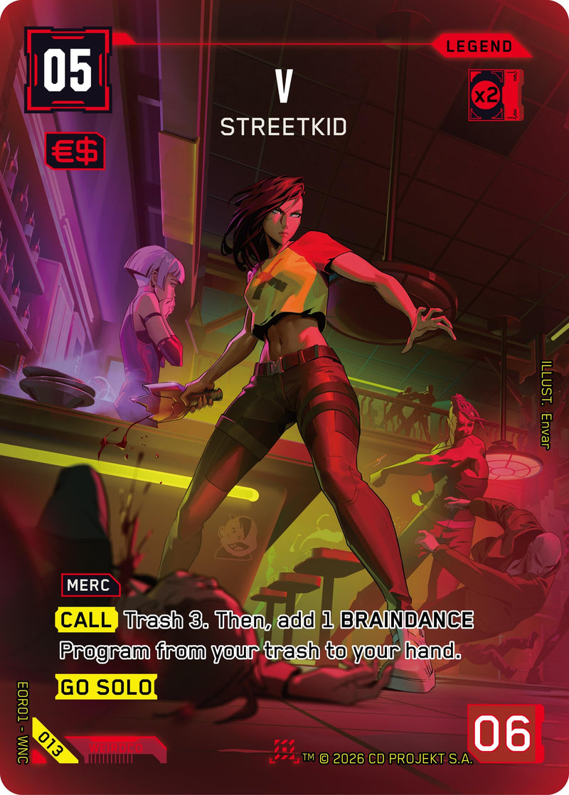 Image for V - StreetKid (013) [Edgerunner Open Season 1] - Cyberpunk TCG