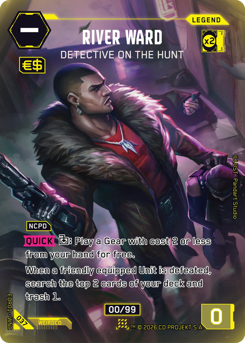 Image for River Ward - Detective on the Hunt (038) [Edgerunner Open Season 1] - Cyberpunk TCG