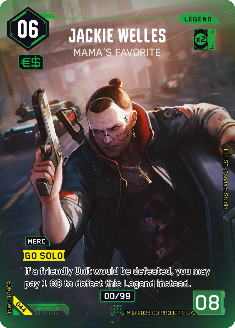 Image for Jackie Welles - Mama's Favorite (044) [Edgerunner Open Season 1] - Cyberpunk TCG