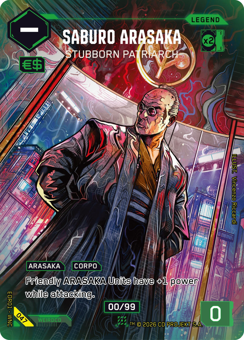Image for Saburo Arasaka - Stubborn Patriarch (047) [Edgerunner Open Season 1] - Cyberpunk TCG