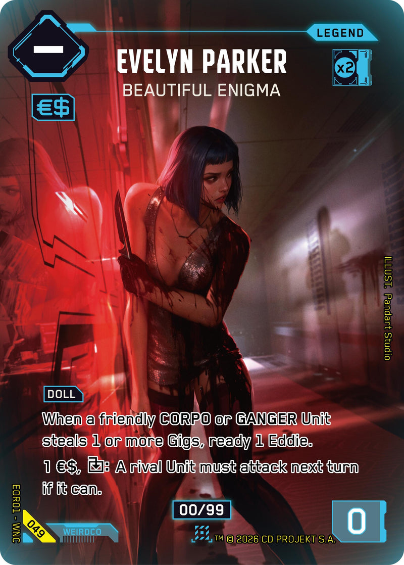 Image for Evelyn Parker - Beautiful Enigma (049) [Edgerunner Open Season 1] - Cyberpunk TCG