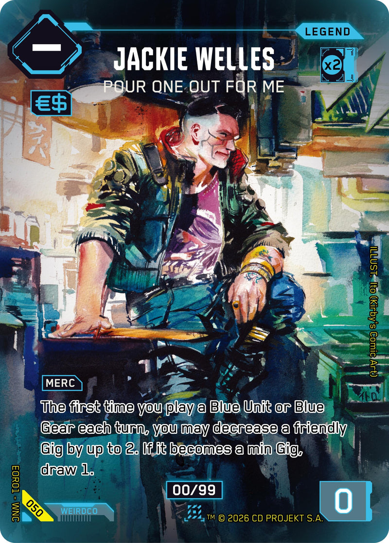Image for Jackie Welles - Pour One Out For Me (050) [Edgerunner Open Season 1] - Cyberpunk TCG