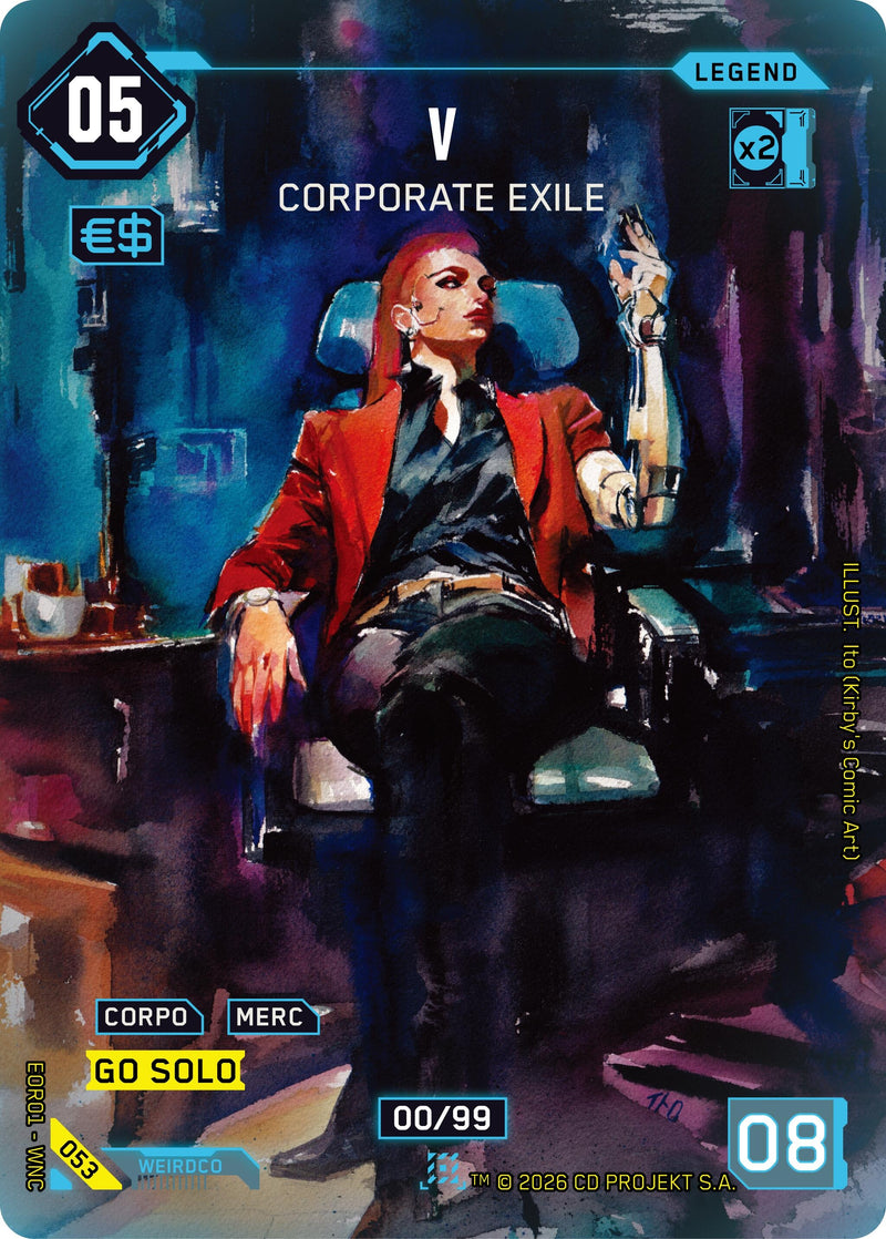 Image for V - Corporate Exile (053) [Edgerunner Open Season 1] - Cyberpunk TCG