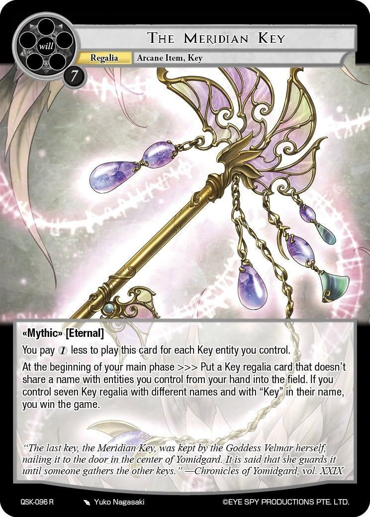 Image for The Meridian Key (QSK-096 R) [The Quest of the Seven Keys] - Force of Will