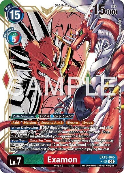 Image for Examon (Alternate Art) (EX13-045 SR) [Chivalrous XIII] - Digimon Card Game