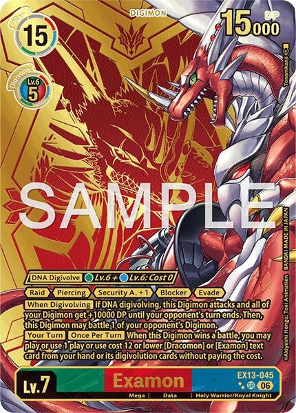 Image for Examon (Rare Pull) (EX13-045 SR) [Chivalrous XIII] - Digimon Card Game