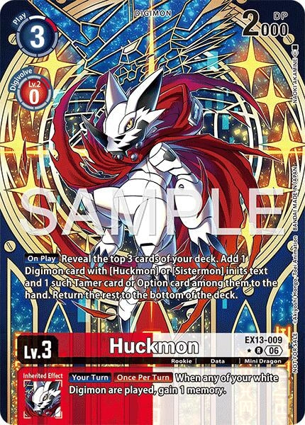 Image for Huckmon (Extended Art) (EX13-009 R) [Chivalrous XIII] - Digimon Card Game