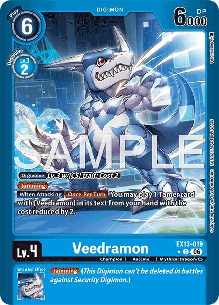 Image for Veedramon (Limited Foil) (EX13-019 C) [Chivalrous XIII] - Digimon Card Game