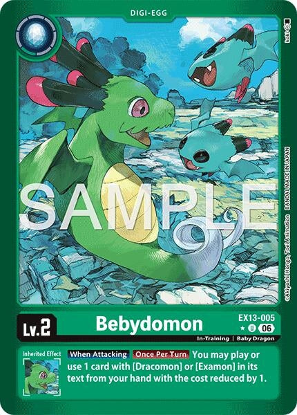Image for Bebydomon (Limited Foil) (EX13-005 U) [Chivalrous XIII] - Digimon Card Game