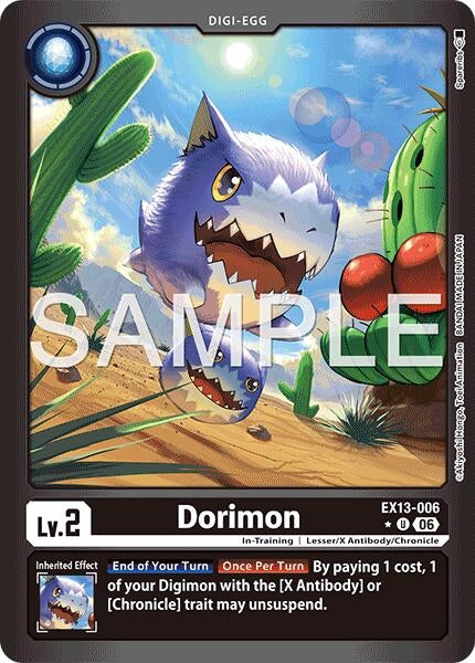 Image for Dorimon (Limited Foil) (EX13-006 U) [Chivalrous XIII] - Digimon Card Game