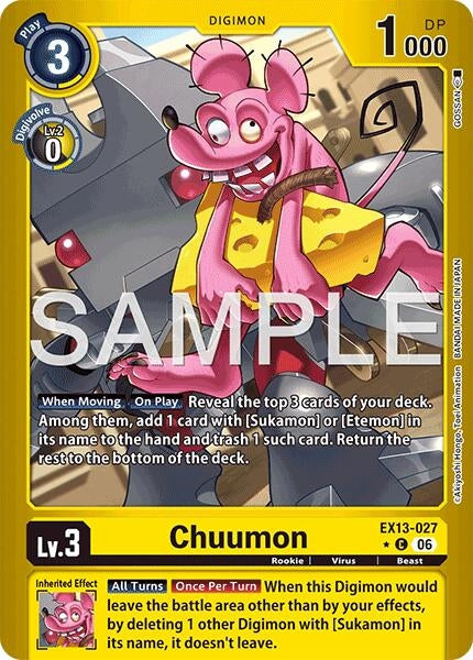 Image for Chuumon (Limited Foil) (EX13-027 C) [Chivalrous XIII] - Digimon Card Game