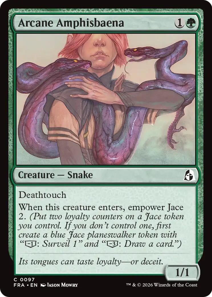 Image for Arcane Amphisbaena (97) [Reality Fracture] - Magic: The Gathering