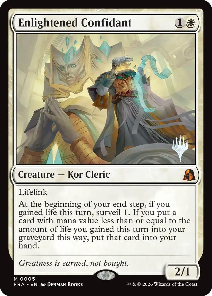 Image for Enlightened Confidant (5) [Promo Pack: Reality Fracture] - Magic: The Gathering