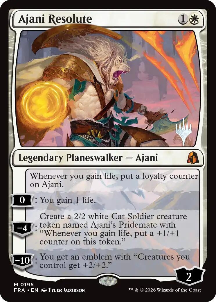 Image for Ajani Resolute (195) [Promo Pack: Reality Fracture] - Magic: The Gathering