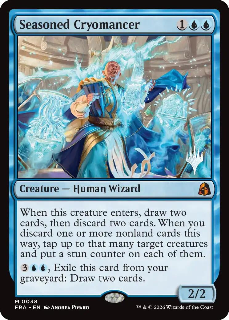 Image for Seasoned Cryomancer (38) [Promo Pack: Reality Fracture] - Magic: The Gathering