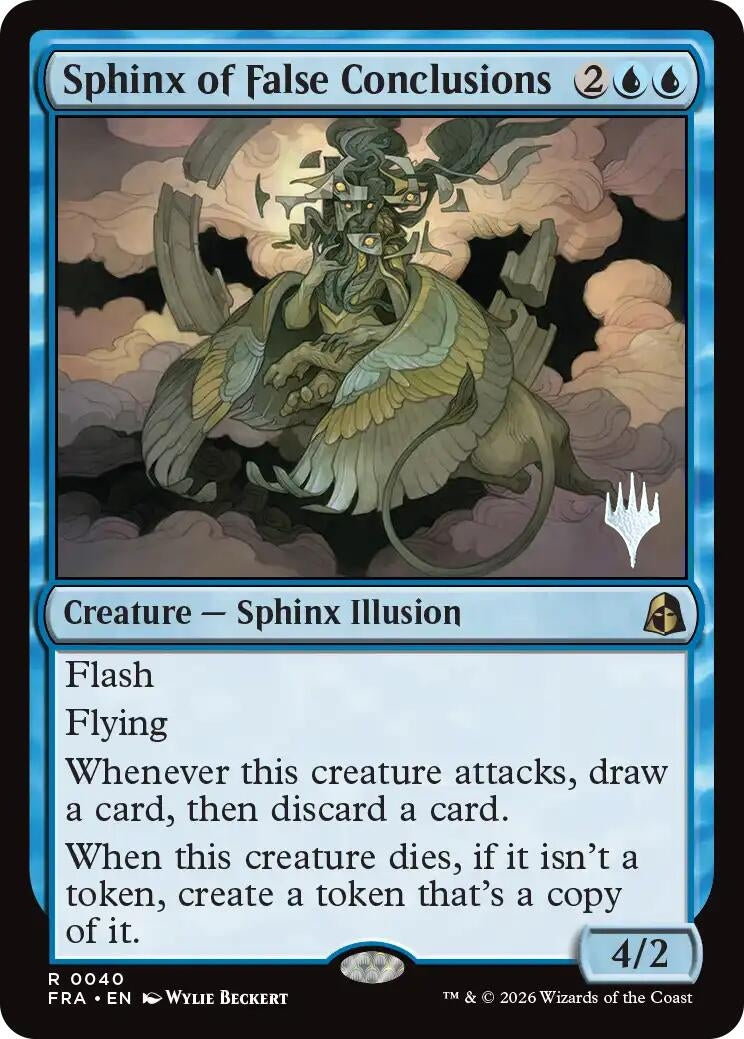 Image for Sphinx of False Conclusions (40) [Promo Pack: Reality Fracture] - Magic: The Gathering